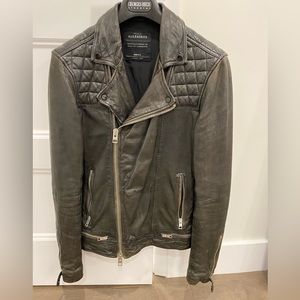 All saints mens leather Jacket